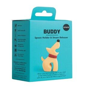 Ototo Buddy The Dog [Tan] Spoon Holder & Steam Releaser Brand New